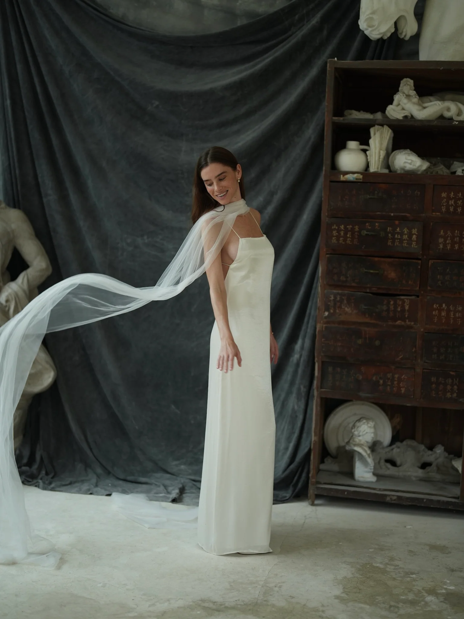 Bridal Tulle Neck Scarf - Image 11