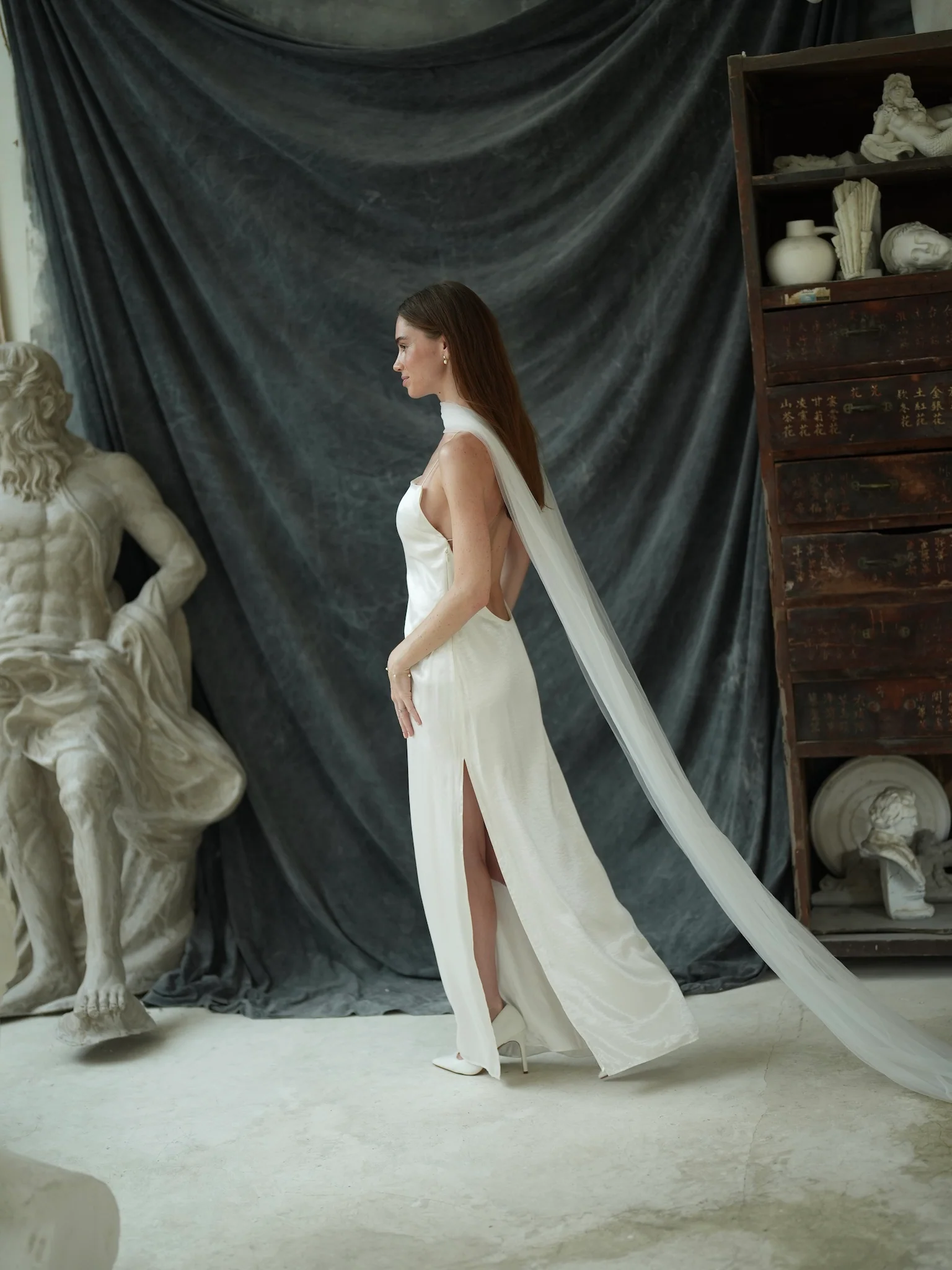 Bridal Tulle Neck Scarf - Image 13