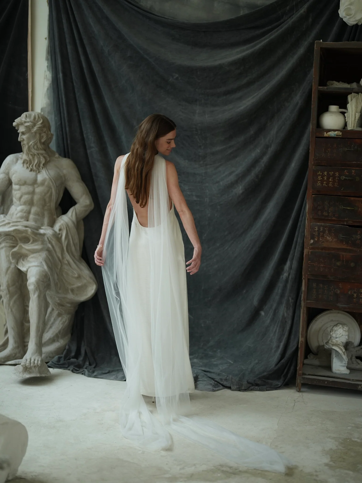 Bridal Tulle Neck Scarf - Image 8