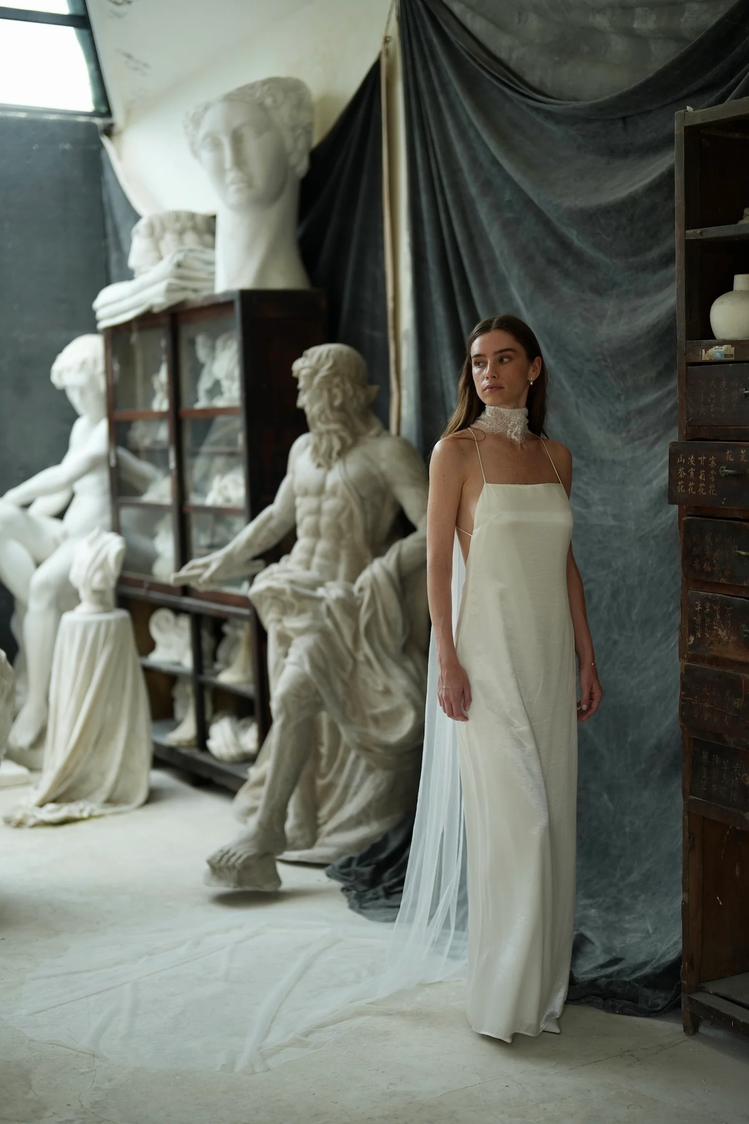 Chantilly Lace Choker with Tulle Wings - Image 5