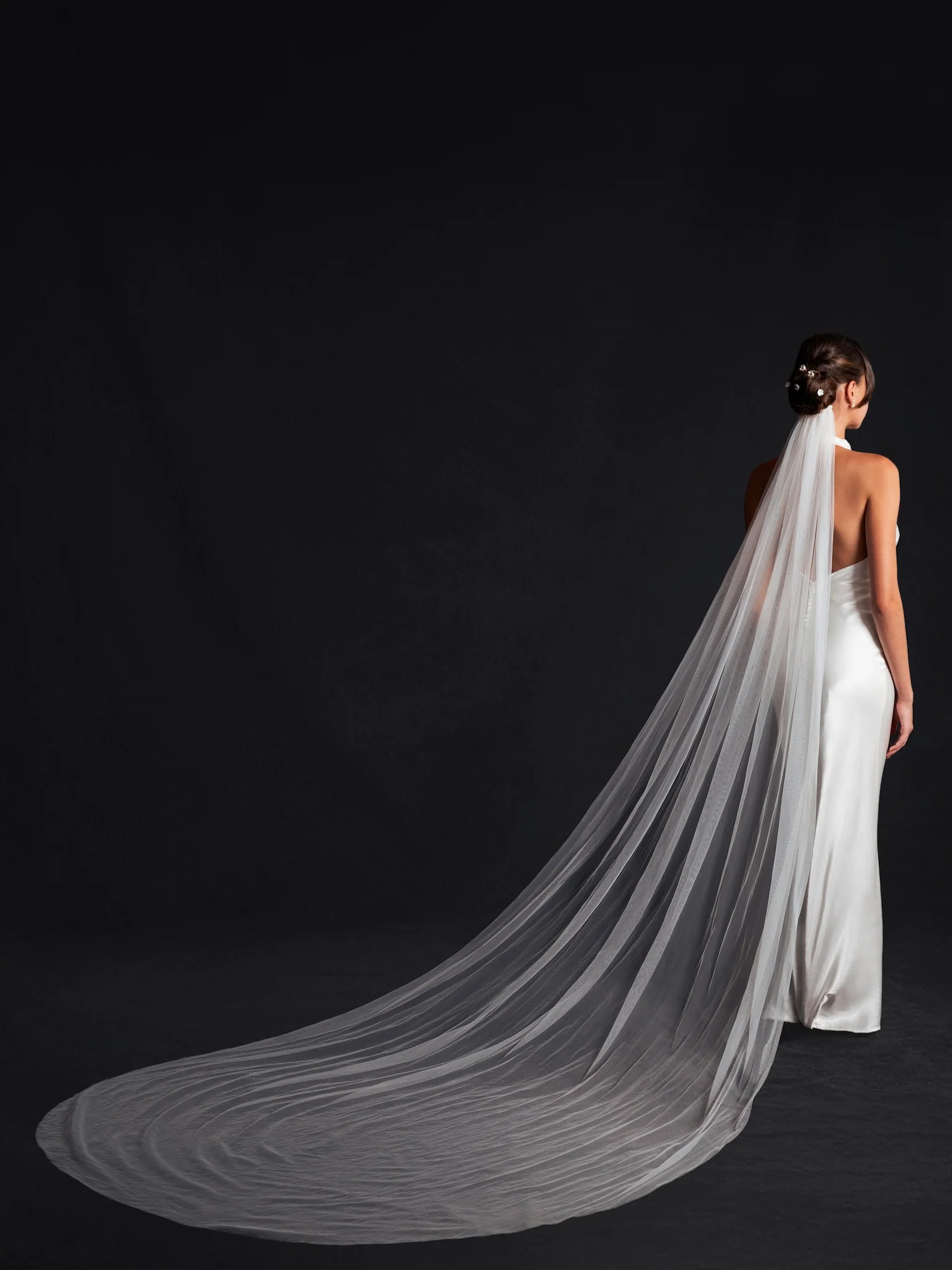 Dainty Bridal Ceramic Flower Hairpins, Set of 5 - Image 5