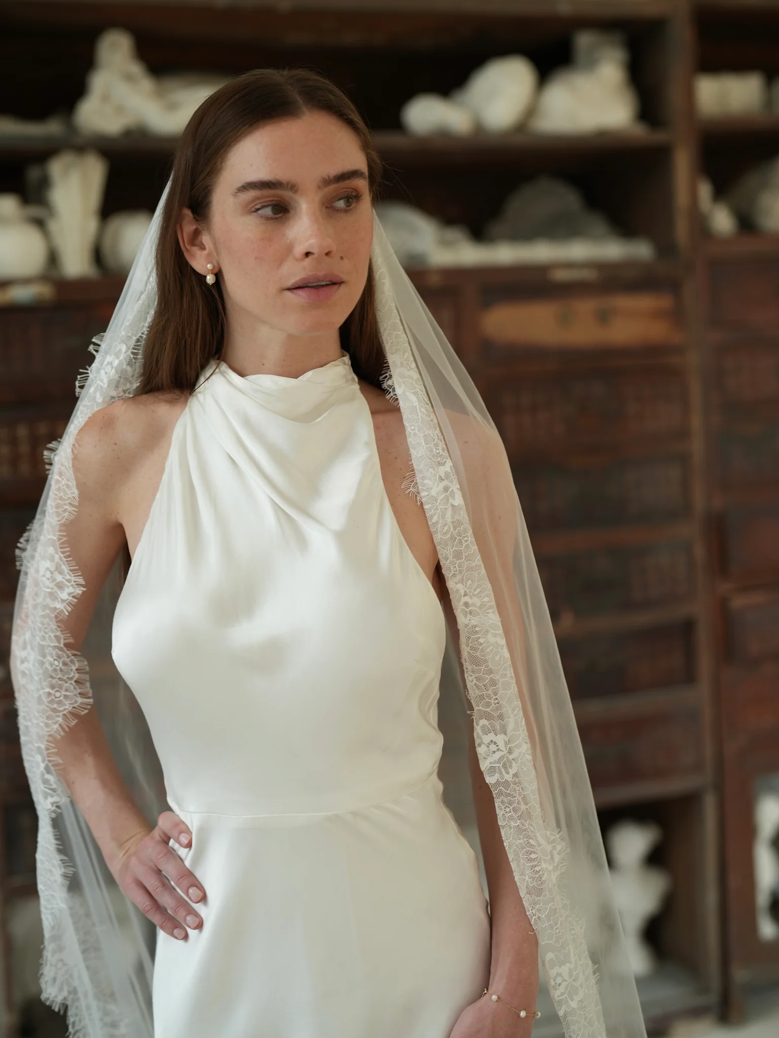 Lace Veil, Single Tier, Cathedral Length - Image 4
