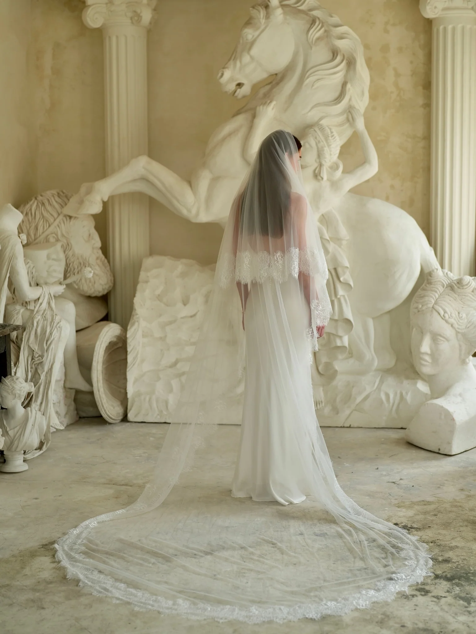 Lace Veil, Two Tier, Cathedral Length - Image 7