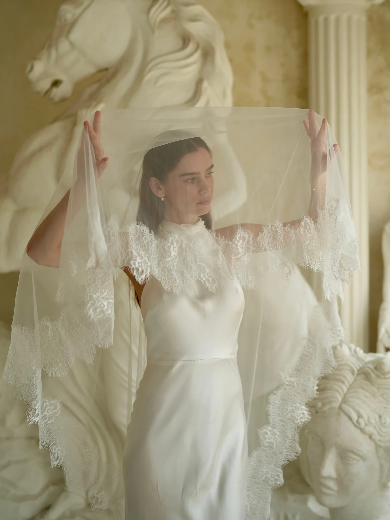 Lace Veil, Two Tier, Cathedral Length - Image 9